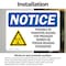 Signmission Radiation & Laser Sign, 7 in H x 10 in W, Vinyl Decal, Rectangle OS-2PACK-NS-D-710-L-17711 - alternate 4